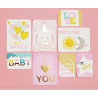 Набор карточек для творчества с фольгированием Little baby, 10 х 10.5 см