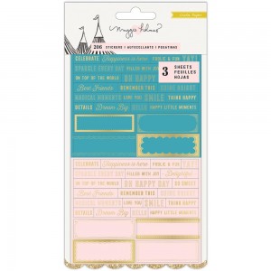 Наклейки Maggie Holmes Carousel Clear Stickers 4.35"X8.2"