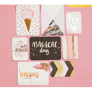 Набор карточек для творчества с фольгированием Magical day, 10 х 10.5 см