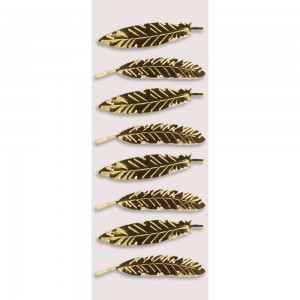 Стикеры перья "Mini Stickers Gold Feathers" от Little B